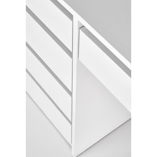 Toaletka z szufladami i lustrem Hollywood XL biała Halmar | 120x55cm