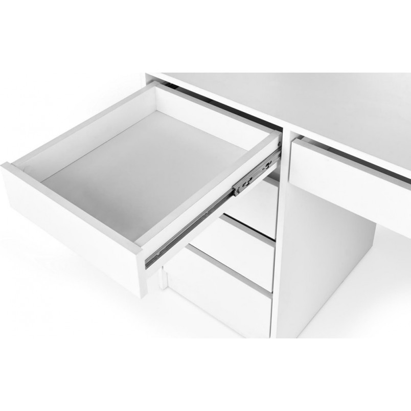 Toaletka z szufladami i lustrem Hollywood XL biała Halmar | 120x55cm