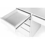 Toaletka z szufladami i lustrem Hollywood XL biała Halmar | 120x55cm