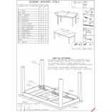Stół rozkładany loft Florian 160x90 dąb artisan | Halmar