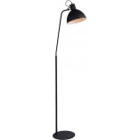 Lampa podłogowa industrialna Shadi czarna - Lucide