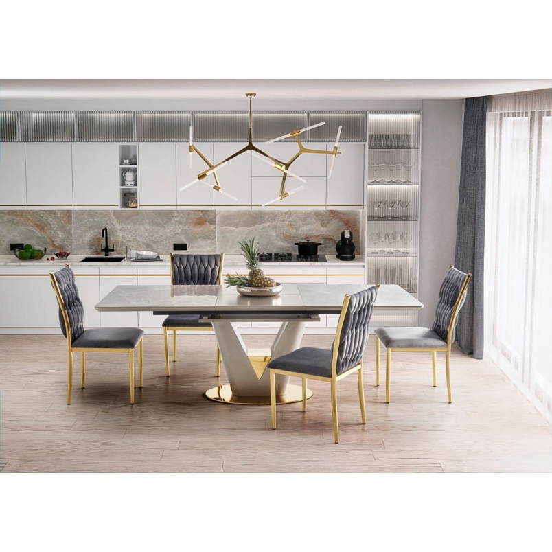 Stół rozkładany glamour Valentino | Halmar 160x90 - Kup teraz!