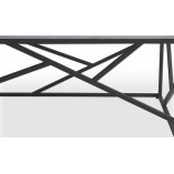 Stolik prostokątny Universe Halmar | 120x60cm | Popielaty Marmur