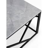 Stolik prostokątny Universe Halmar | 120x60cm | Popielaty Marmur