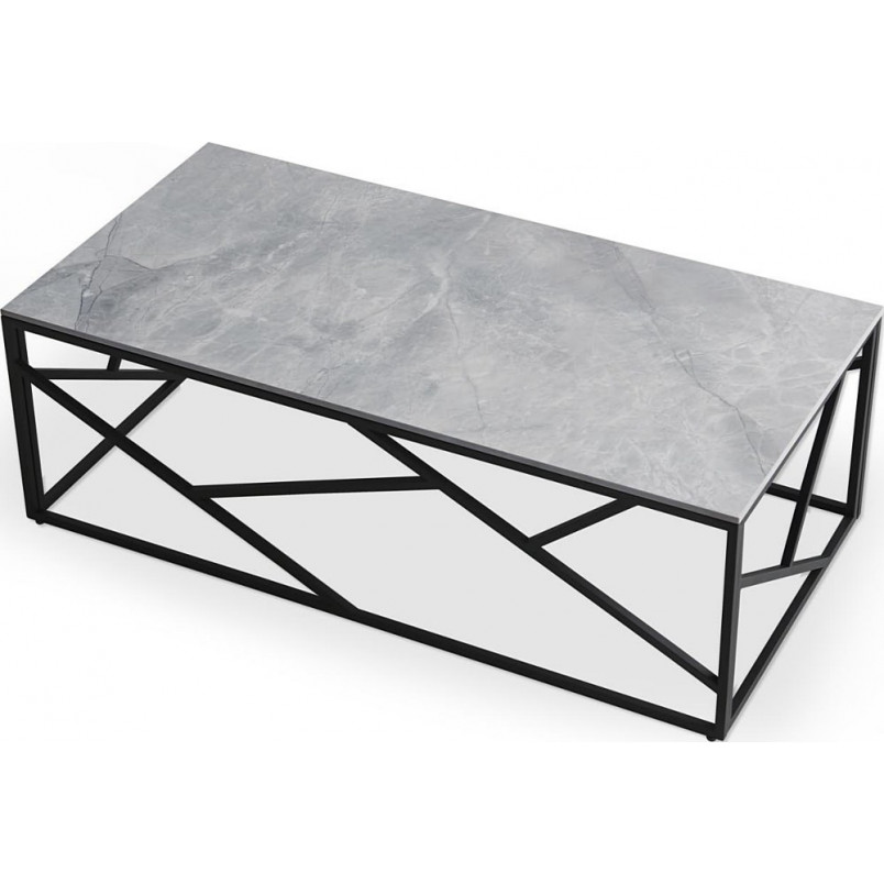 Stolik prostokątny Universe Halmar | 120x60cm | Popielaty Marmur