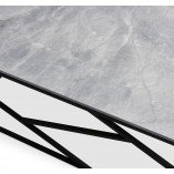 Stolik prostokątny Universe Halmar | 120x60cm | Popielaty Marmur