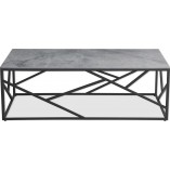 Stolik prostokątny Universe Halmar | 120x60cm | Popielaty Marmur