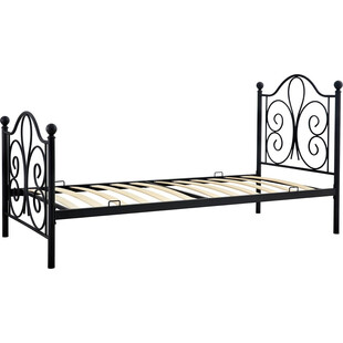 Łóżko metalowe 140x200 czarne Halmar - Stylowy sen