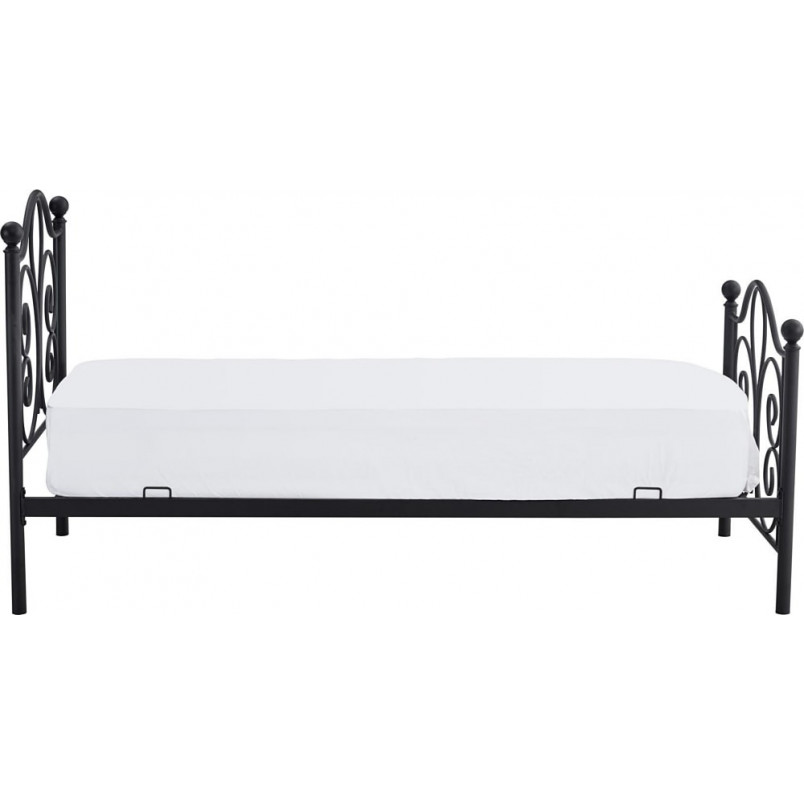 Łóżko metalowe 140x200 czarne Halmar - Stylowy sen