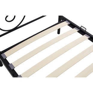Łóżko metalowe 140x200 czarne Halmar - Stylowy sen