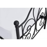 Łóżko metalowe 120x200 czarne Halmar Panama - Komfort i styl