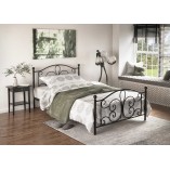Łóżko metalowe 120x200 czarne Halmar Panama - Komfort i styl