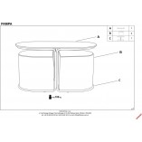 Stolik kawowy Pampa z pufami Halmar | Nowoczesny design