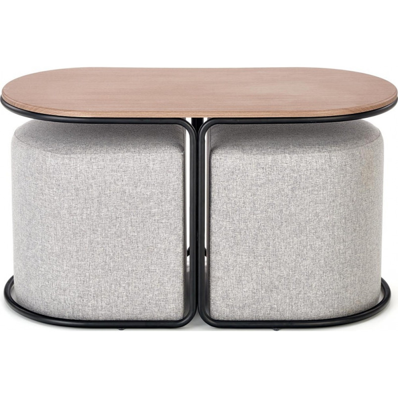 Stolik kawowy Pampa z pufami Halmar | Nowoczesny design