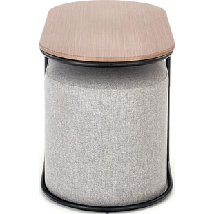 Stolik kawowy Pampa z pufami Halmar | Nowoczesny design