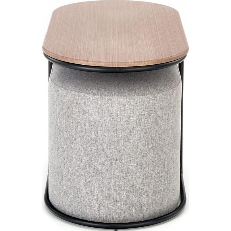 Stolik kawowy Pampa z pufami Halmar | Nowoczesny design