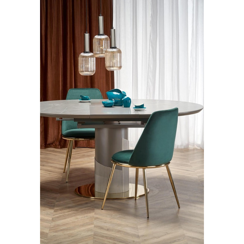 Stół rozkładany glamour Muscat 120cm - Halmar | Elegancki design