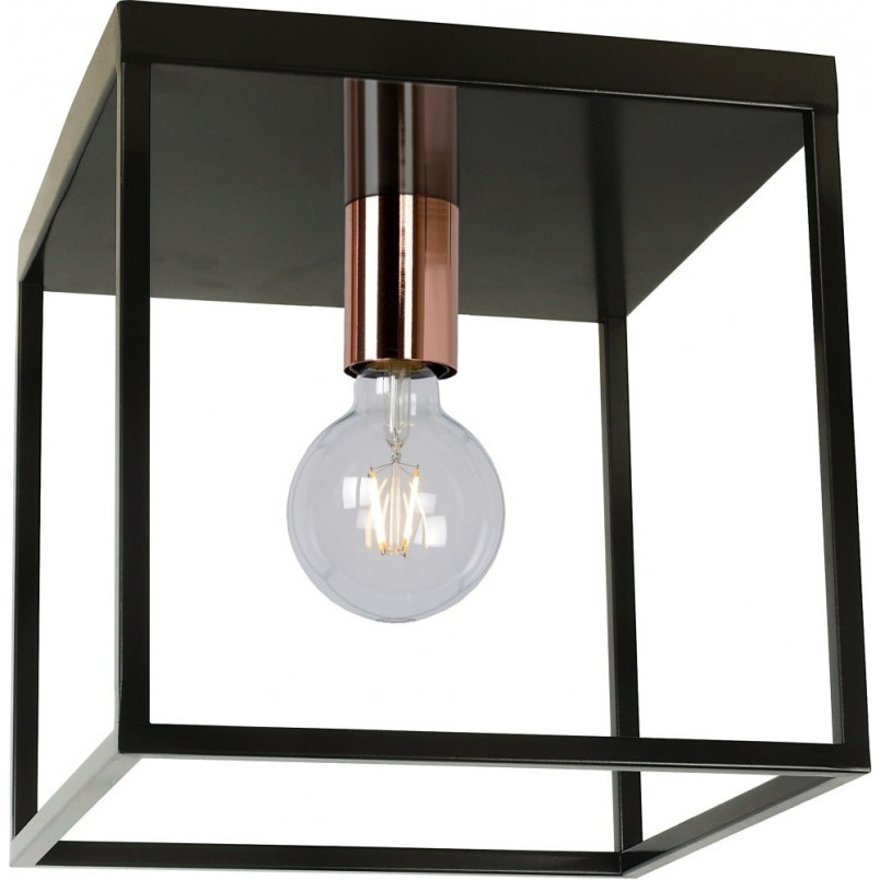 Plafon Loft Arthur czarny 25x25cm | Lucide - Kup teraz!