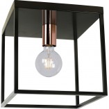Plafon Loft Arthur czarny 25x25cm | Lucide - Kup teraz!