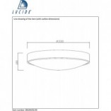 Plafon LED czarny Lucide Lex 33cm - Oświetlenie nowoczesne