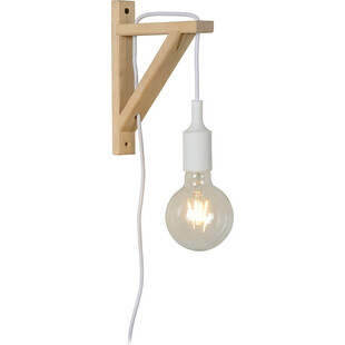 Kinkiet drewniany Fix Wall Lucide | Skandynawski design