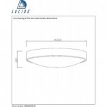 Plafon LED Okrągły Lex 33cm Biały Lucide - Eleganckie Oświetlenie