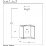 Lampa Wisząca Loft Arthur Czarna | Lucide - Kup Teraz!