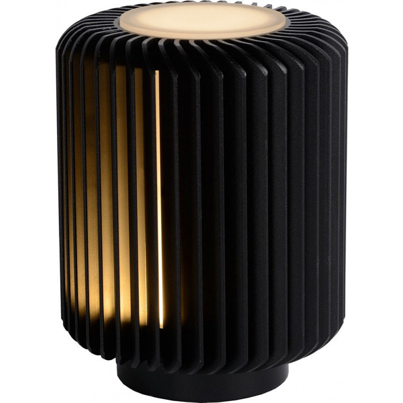 Lampa stołowa Turbin czarna Lucide | Nowoczesne oświetlenie
