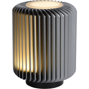 Lampa stołowa Turbin szara Lucide - Nowoczesny design