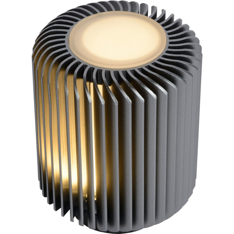Lampa stołowa Turbin szara Lucide - Nowoczesny design