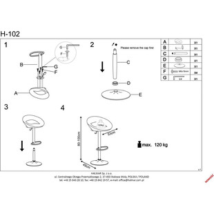 Hoker welurowy H102 czarny Halmar - Komfort i styl