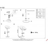 Hoker welurowy H102 czarny Halmar - Komfort i styl