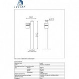 Lampa Ogrodowa Arne LED - Chrom | Lucide