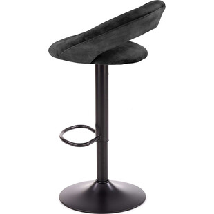 Hoker welurowy H102 czarny Halmar - Komfort i styl