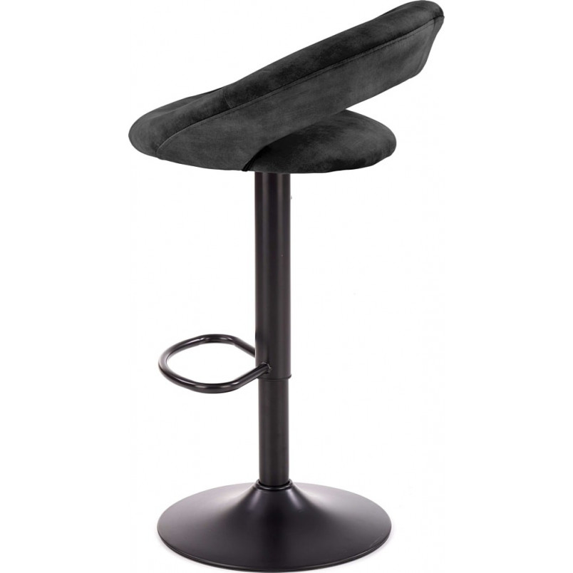 Hoker welurowy H102 czarny Halmar - Komfort i styl