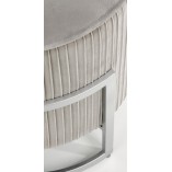 Pufa welurowa Cricket Halmar | Schowek, Szara, 46cm