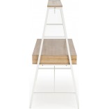 Biurko dla dwójki dzieci Halmar | Dąb sonoma/Biały, 139cm
