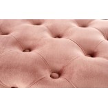 Ławka welurowa różowa Athena Halmar | Elegancki design