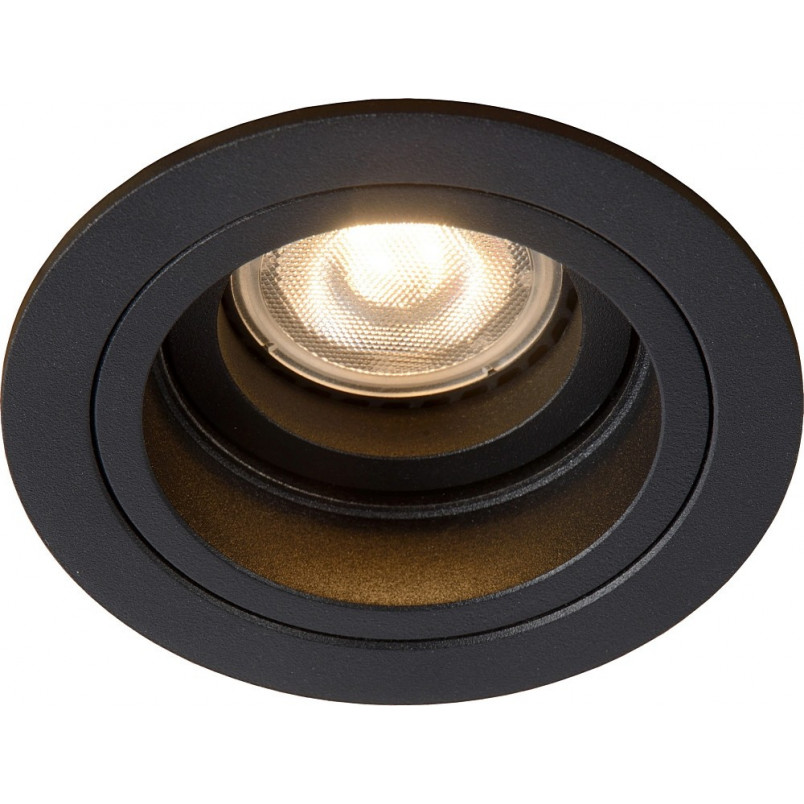 Lampa podtynkowa Embed czarna - nowoczesny design | Lucide