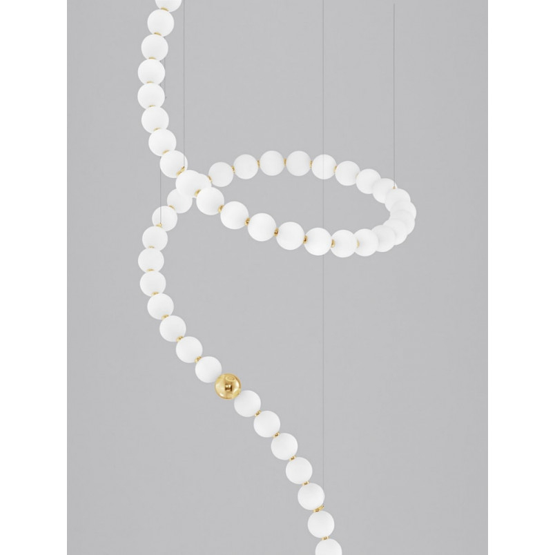 Lampa wisząca Moti - Szklane kule, styl glamour | Decolab24