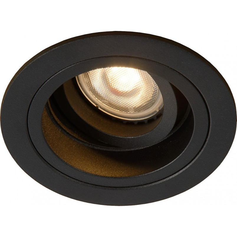 Lampa podtynkowa Embed czarna - nowoczesny design | Lucide