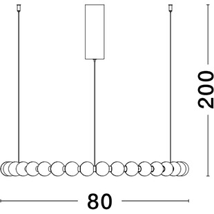 Lampa wisząca Moti - szkło białe/złoto | Decolab24