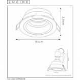 Lampa podtynkowa Embed czarna - nowoczesny design | Lucide