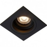 Lampa podtynkowa Embed kwadratowa czarna | Lucide