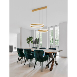 Lampa nowoczesna wiszące okręgi Dream LED 82cm złota