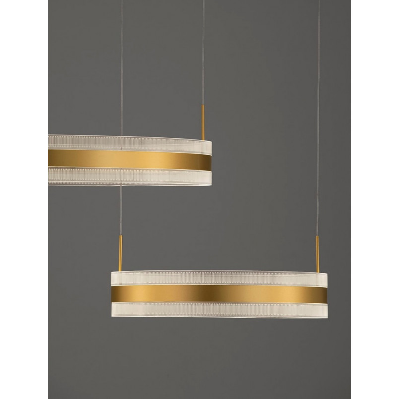 Lampa Wisząca Dream LED Złota | Nowoczesny Żyrandol