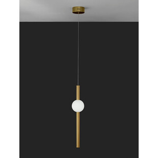 Lampa wisząca glamour Ball Stripe LED - Złota, 12cm | Decolab24