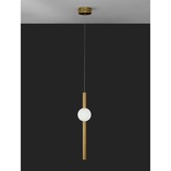 Lampa wisząca glamour Ball Stripe LED - Złota, 12cm | Decolab24