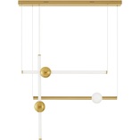 Lampa Glamour Ball Stripe LED III | Złota, 92cm - Decolab24