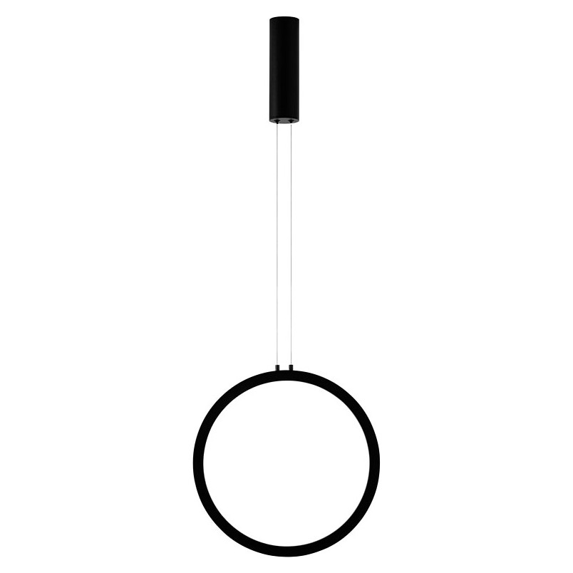 Lampa wisząca LED Zero - Nowoczesny design, 39,5cm, Czarna | Decolab24